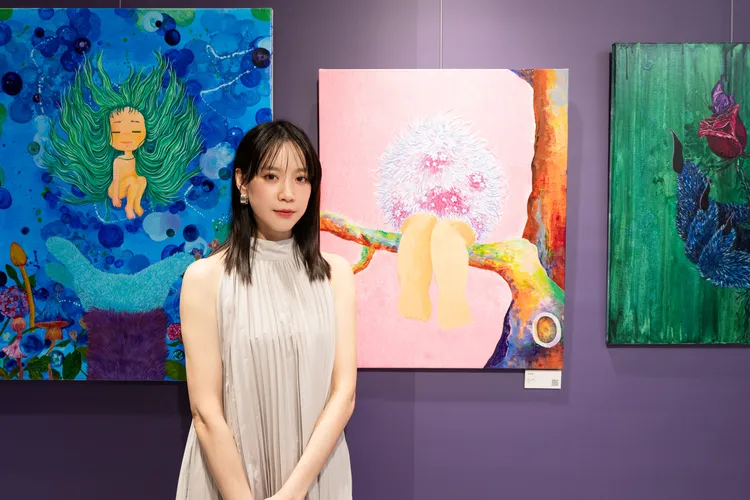 程予希的《Mirror Mirror》藝術展首登台中，曝少女心一面。星星相藝提供