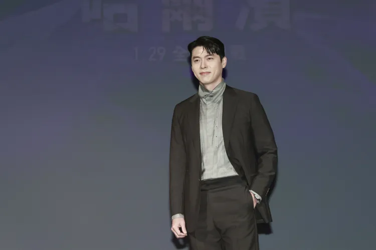 玄彬昨日在台北101為新片《哈爾濱》舉辦記者會，賈永婕也低調在第一排工作兼追星。彭欣偉攝