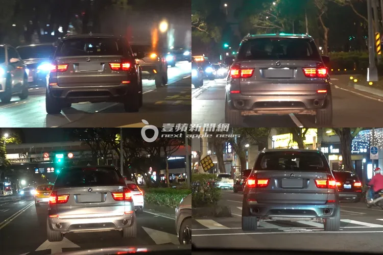 哈孝遠獨自駕車離開球場，一路違規多次未打方向燈。特勤中心攝