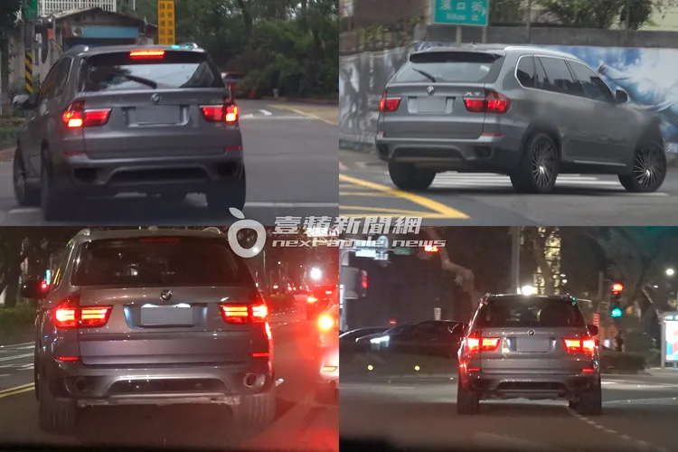 哈孝遠獨自駕車離開球場，一路違規頻頻未打方向燈。特勤中心攝