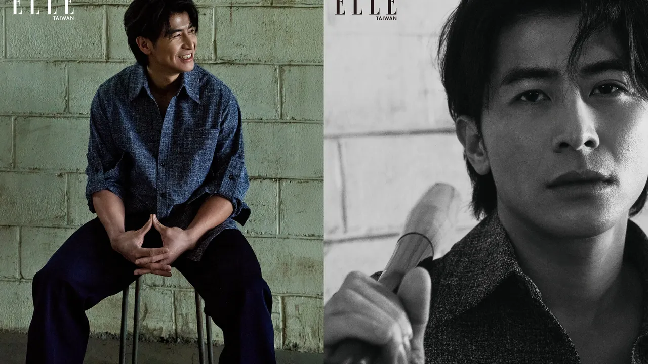 陳傑憲拍攝《ELLE》封面。《ELLE》國際中文版提供