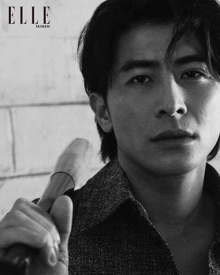 陳傑憲拍攝《ELLE》封面。《ELLE》國際中文版提供