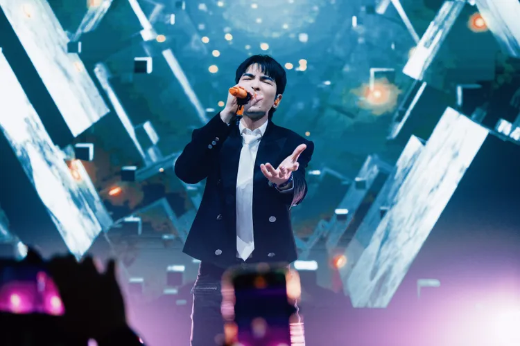 蕭敬騰12月在國泰世華尾牙秀熱力演出。喜鵲娛樂提供