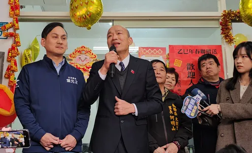 韓國瑜挺葉元之「頭髮比我長」 盼新年一起打拚看到台灣強大