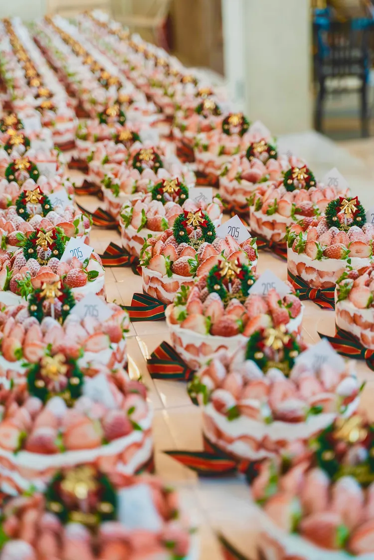 KITCHEN205在韓國平均每30秒就可以賣出一顆草莓蛋糕，每日開門蛋糕都被一掃而空。台北晶華酒店提供