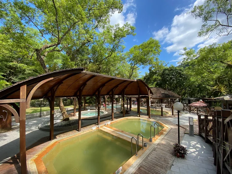 蝴蝶谷溫泉渡假村溫泉區。林保署花蓮分署提供