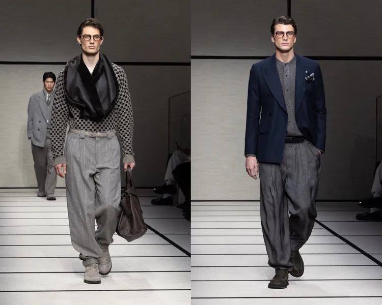 Giorgio Armani 2025秋冬男裝。品牌提供