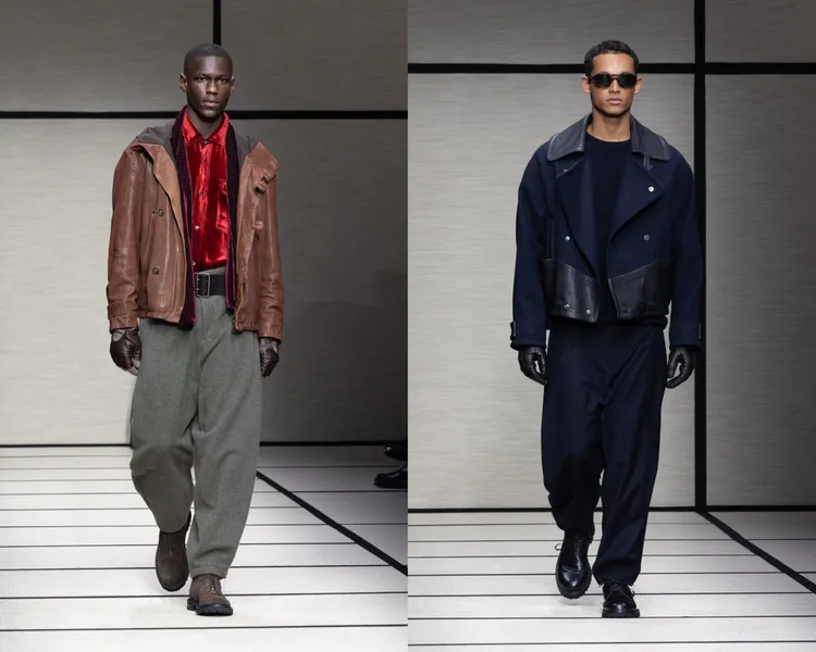 Giorgio Armani 2025秋冬男裝。品牌提供