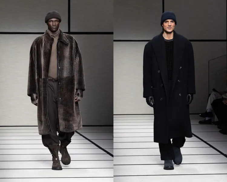 Giorgio Armani 2025秋冬男裝。品牌提供
