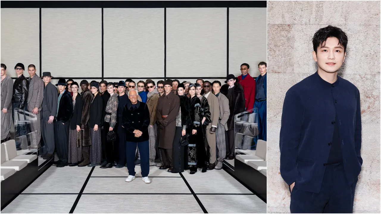 中國奧運桌球冠軍選手樊振東（右圖），前往米蘭欣賞Giorgio Armani 2025秋冬男裝秀。品牌提供