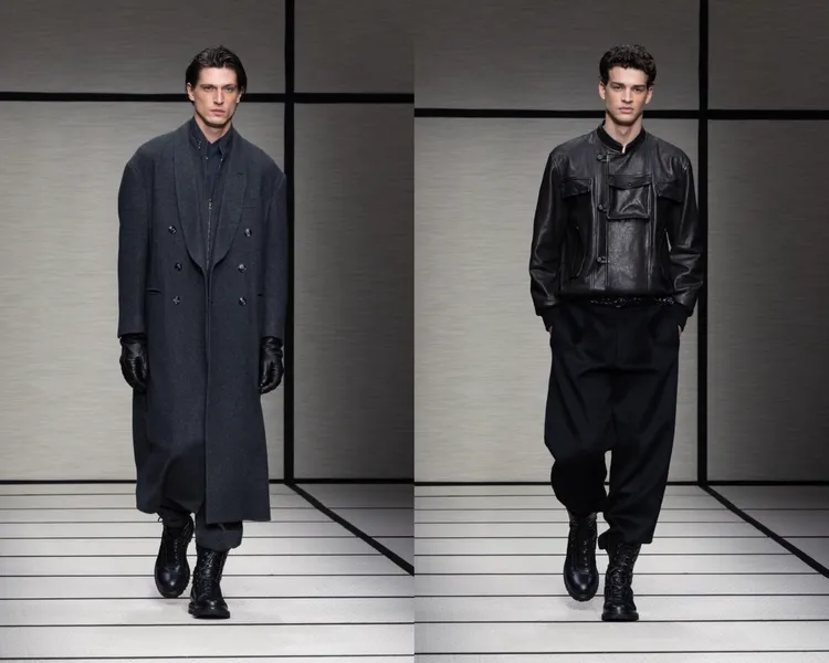 Giorgio Armani 2025秋冬男裝。品牌提供