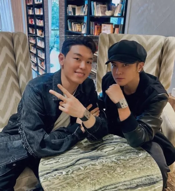 Zach Lu與羅志祥合影。翻攝Zach Lu IG