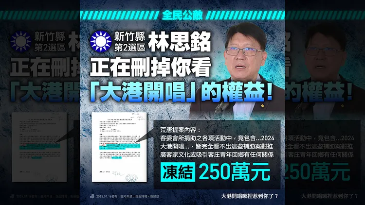 民進黨製圖盤點藍白8位立委刪減總預算提案荒唐。翻攝自民進黨臉書