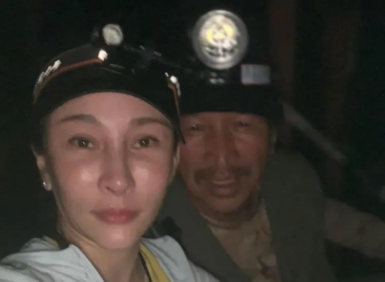 温嵐與父親感情深厚。翻攝溫嵐臉書