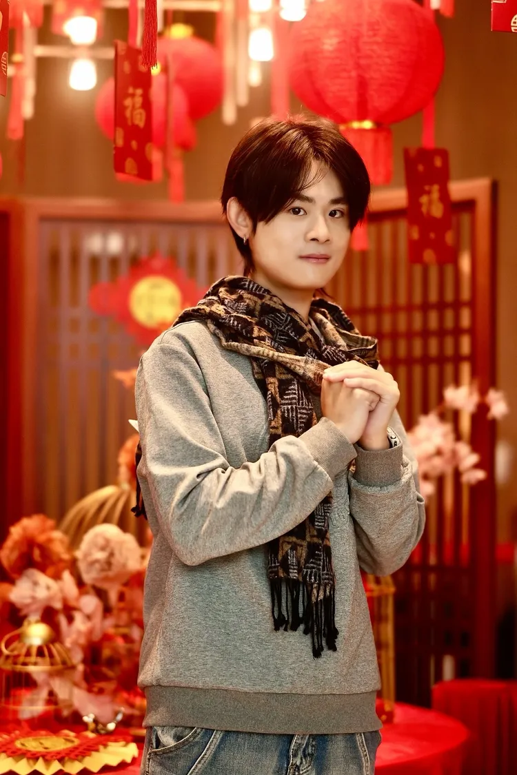 吳胤呈許下新年願望。尚時代文創娛樂提供