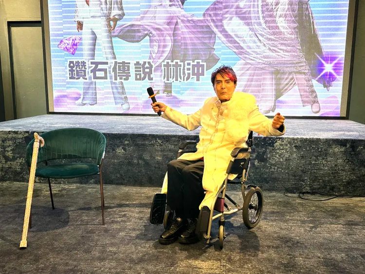 林沖一展好歌喉。林丞偉攝