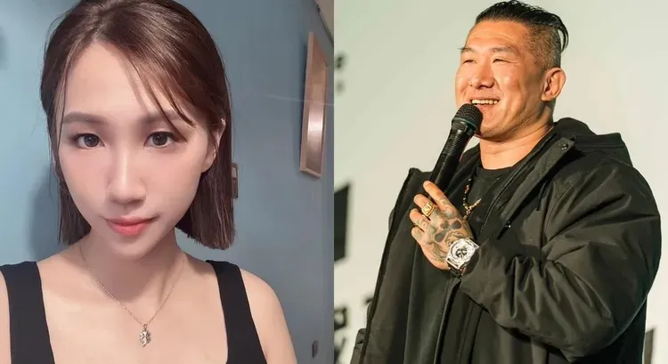 館長嗆洪一中，前空姐黃敬雅看不下去轟「讓人一陣作嘔」。翻攝館長、黃敬雅臉書