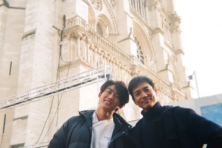 玉澤演（左）和澤村一樹雙帥養眼。翻攝玉澤演IG