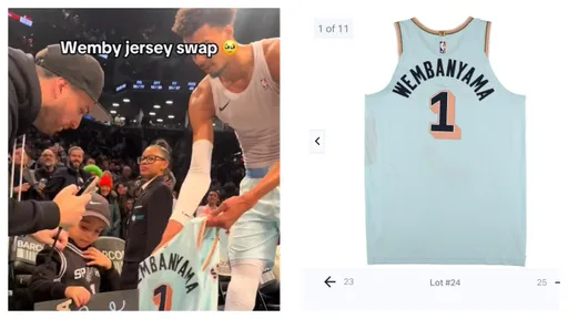 送小球迷的實戰球衣被放上網拍賣 起標價33萬!文班亞馬哭了