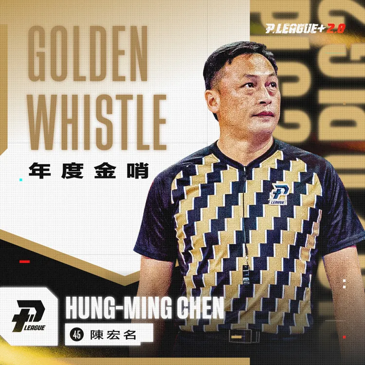 陳宏名曾獲PLG金哨獎。PLG