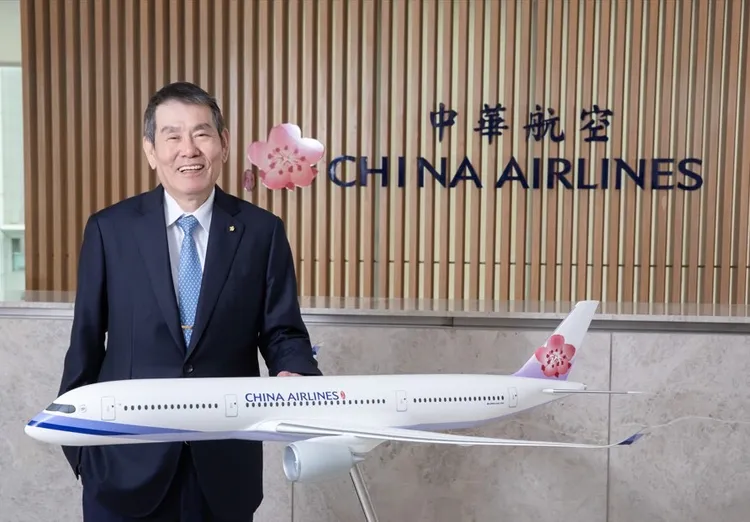 華航董事長職務將由總經理高星潢代理。中華航空公司提供
