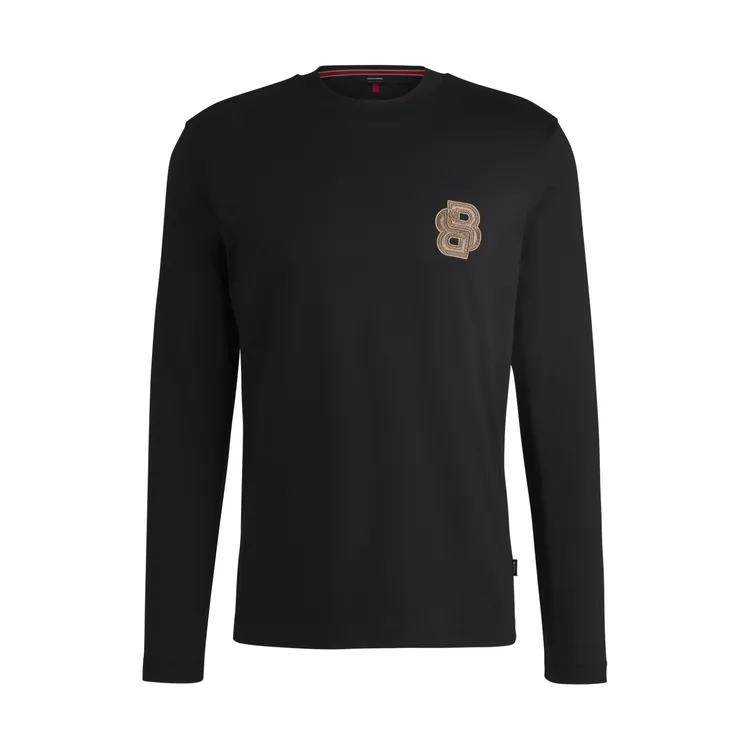 BOSS 農曆新年系列黑色長袖T恤，6600元。品牌提供
