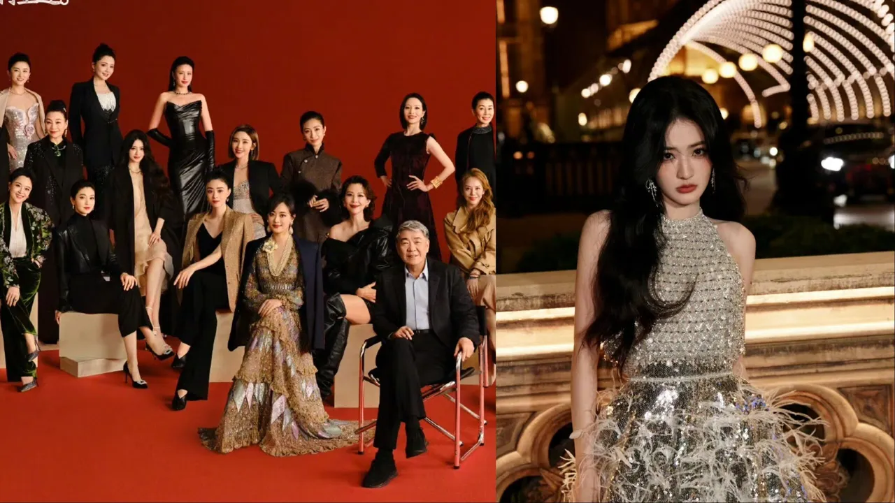 《甄嬛傳》拍攝《VOGUE》時尚大片,其中玉嬈(右)已經美到大家認不出來。左圖翻攝《VOGUE》微博、右圖翻攝徐璐微博