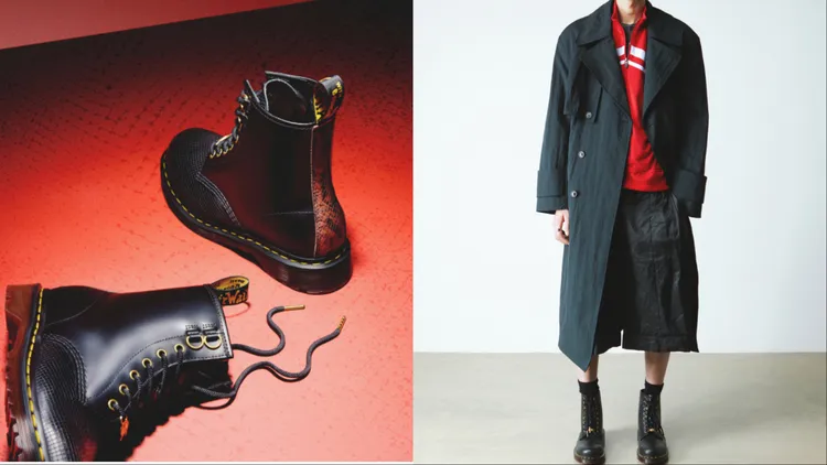 Dr. Martens推出蛇年限定系列的1460八孔馬汀靴。品牌提供