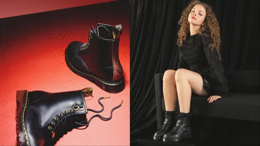 Dr. Martens 1460八孔靴有優惠 拼色蛇紋、1.5倍厚底加持時髦