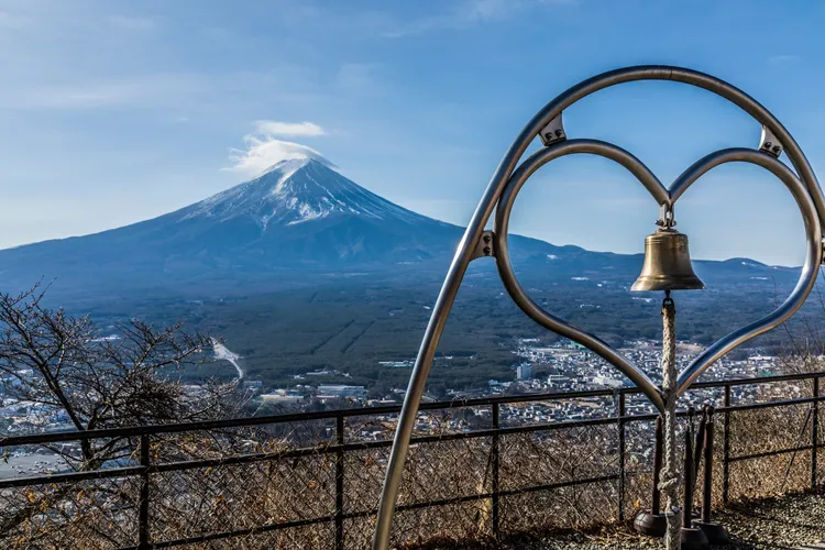 河口湖 天上山。業者提供