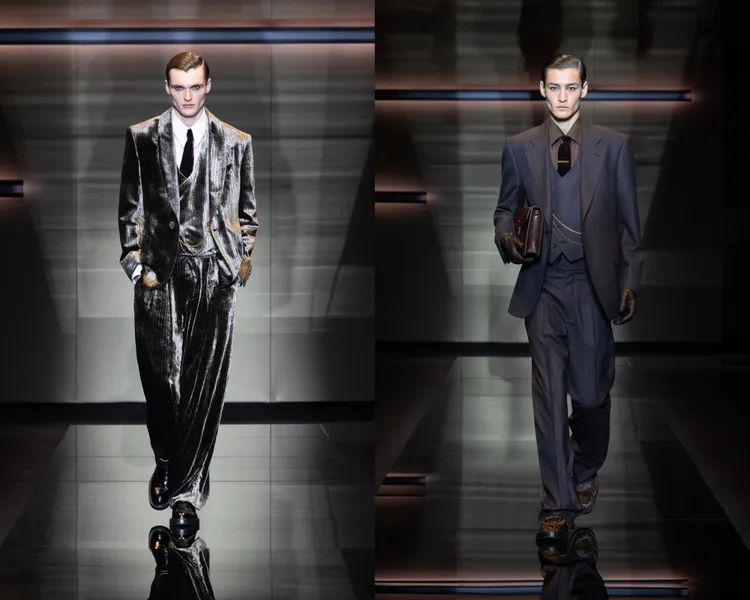 Emporio Armani 2025秋冬男裝。品牌提供