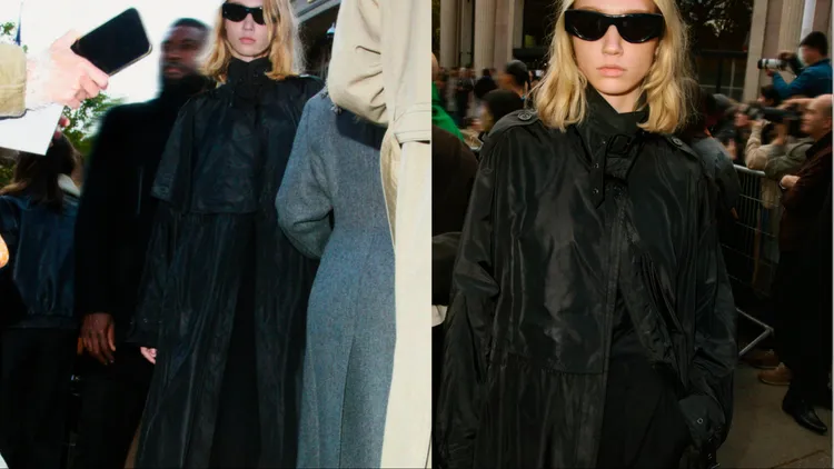 防風風衣以半高領、鈕釦設計設計更顯層次疊韻。品牌提供