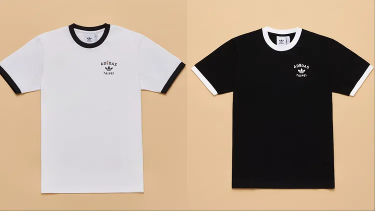 adidas Originals BUBBLE TEA TAIPEI T-SHIRT，各1490元。品牌提供