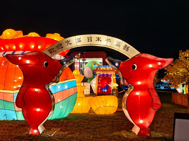 新北燈會日韓燈區。民政局提供