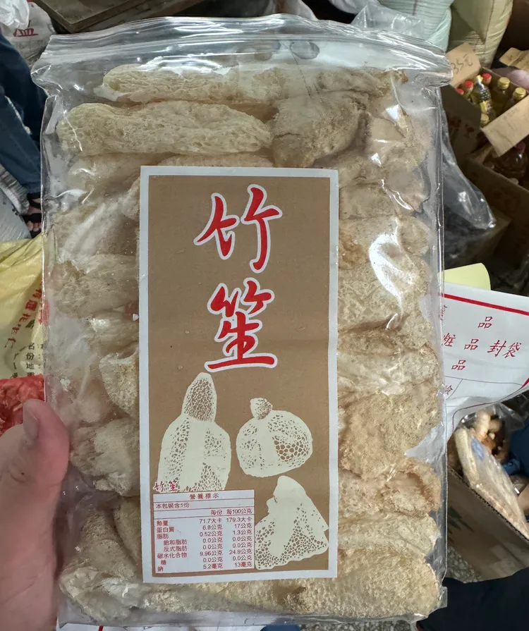 竹笙品質檢驗結果不合格率高達36.4%。北市衛生局提供