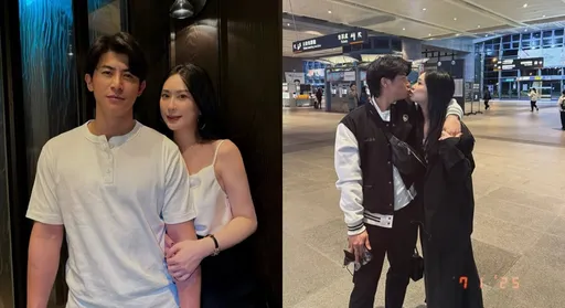 陳傑憲31歲生日也是結婚紀念日 辣妻高鐵大廳獻吻甜翻