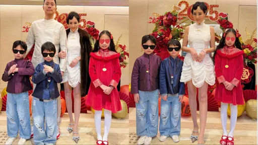 關穎初一當古典美人攜帥尪賀新年 萌兒也走復古風超搶鏡