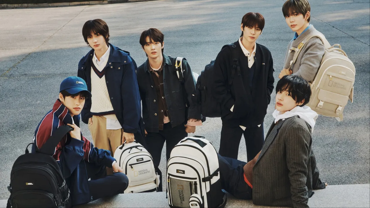 RIIZE拍攝國家地理形象照。品牌提供