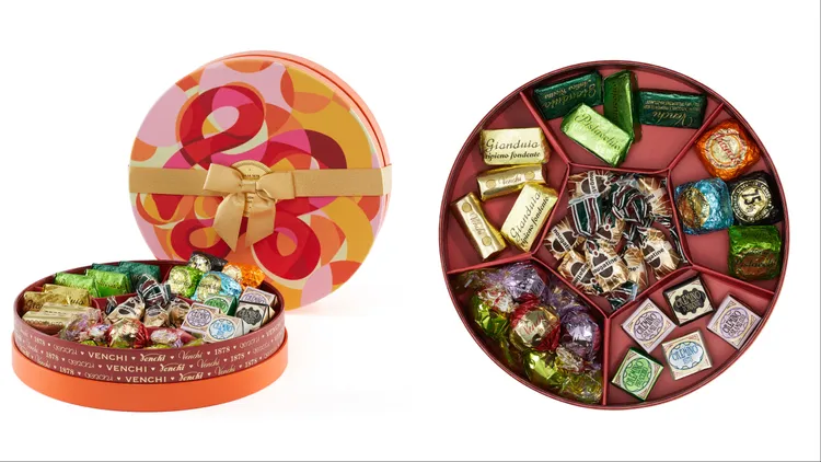Venchi「璀璨金蛇巧克力圓型禮盒，2380元。品牌提供