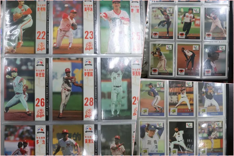 職棒元年到5年、1992漢城奧運銀牌、職籃元年球員卡卻一再流標。分署提供