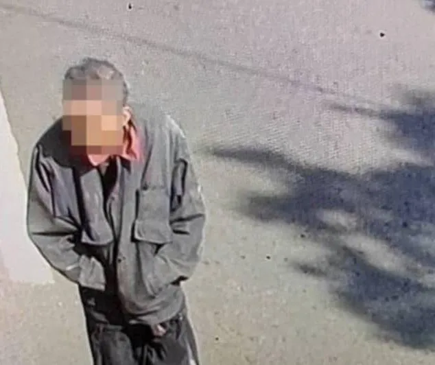 警方調閱監視器發現老翁身影。龍潭警分局提供