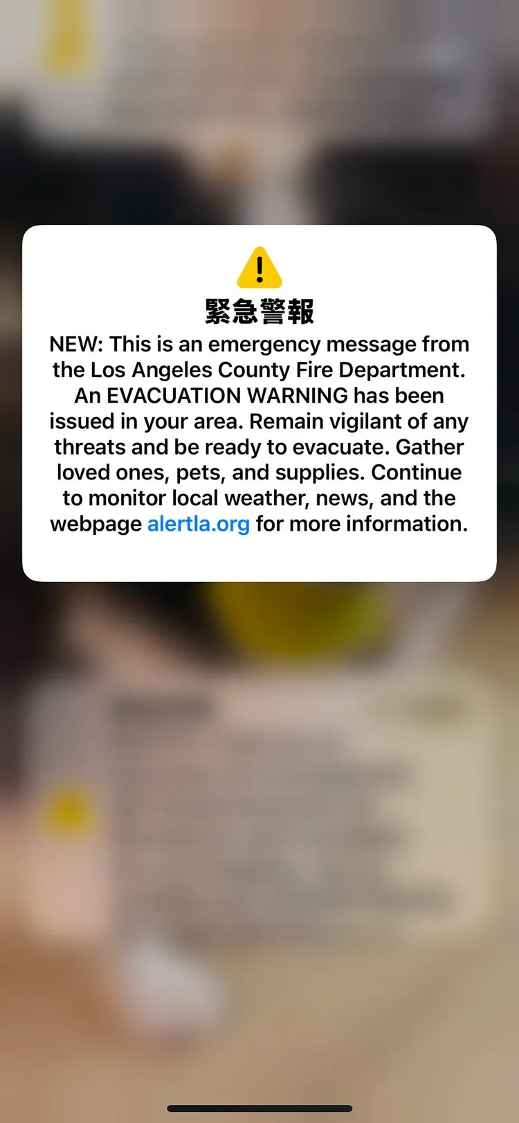 陶晶瑩不斷收到警報。翻攝陶晶瑩Threads