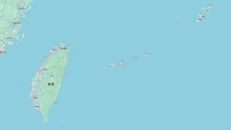 石垣島離台灣比離沖繩本島更近。翻攝自Google地圖