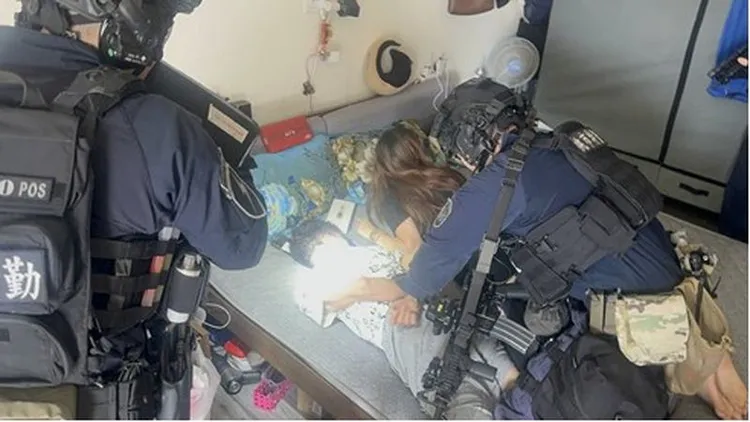 警方逮捕阮氏女及其黎姓男友。資料照片