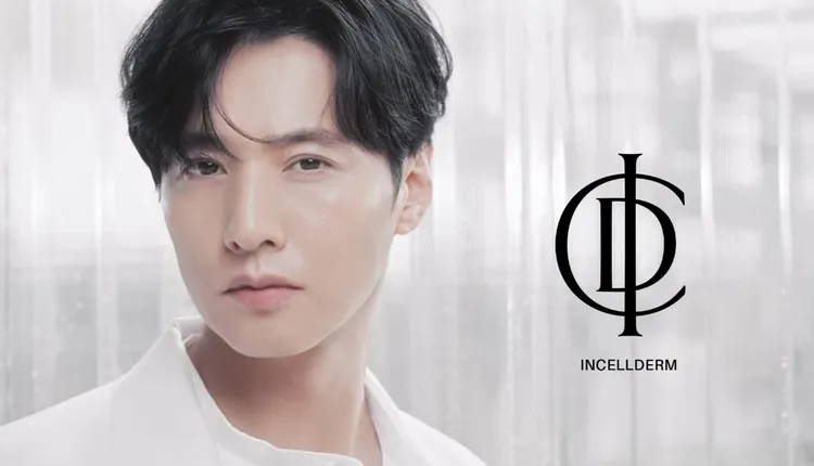 元斌新代言廣告曝光，臉上毫無皺紋相當誇張。翻攝自인셀덤YT