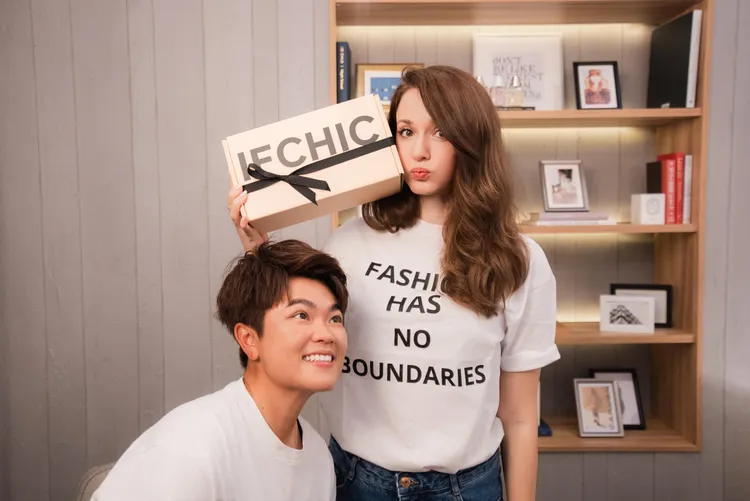 瑞莎（右）、錢珮芸結緣。品牌提供