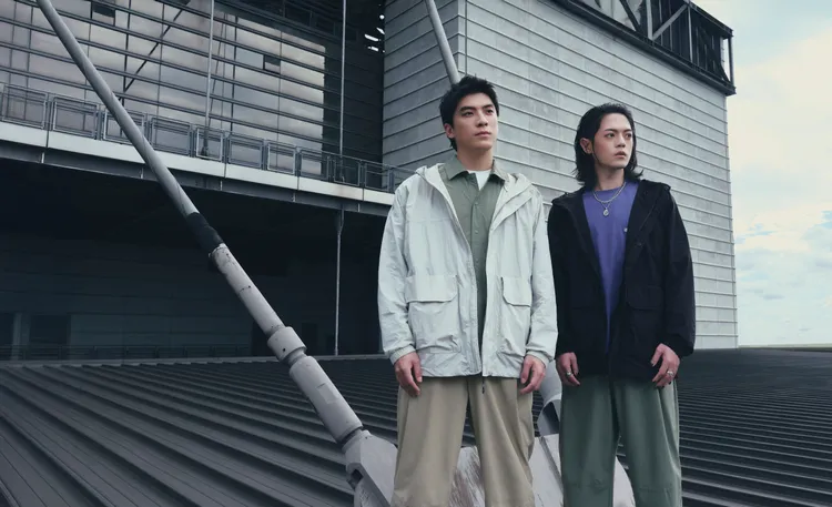 林哲熹（左）、林頤原（右）換上PALLADIUM全新服飾。品牌提供