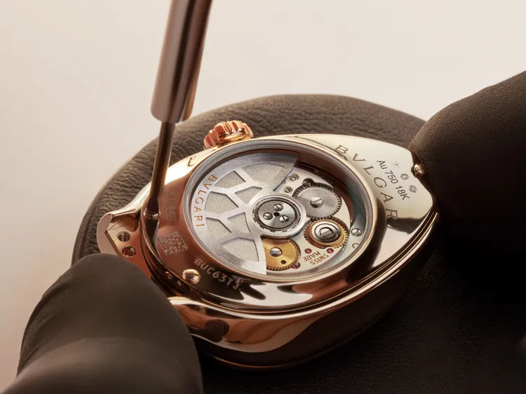 寶格麗耗時3年研發的Lady Solotempo BVS100自動機芯。品牌提供