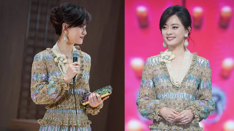 孫儷造型貴氣十足。翻攝小儷同事說微博