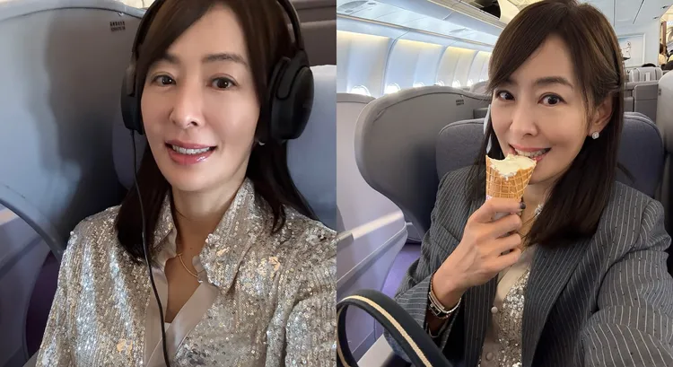 賈永婕赴日和「伊藤忠」總會長開會，穿搭和貼文遭汪潔民批「對方會儘快出脫股權」。翻攝賈永婕臉書